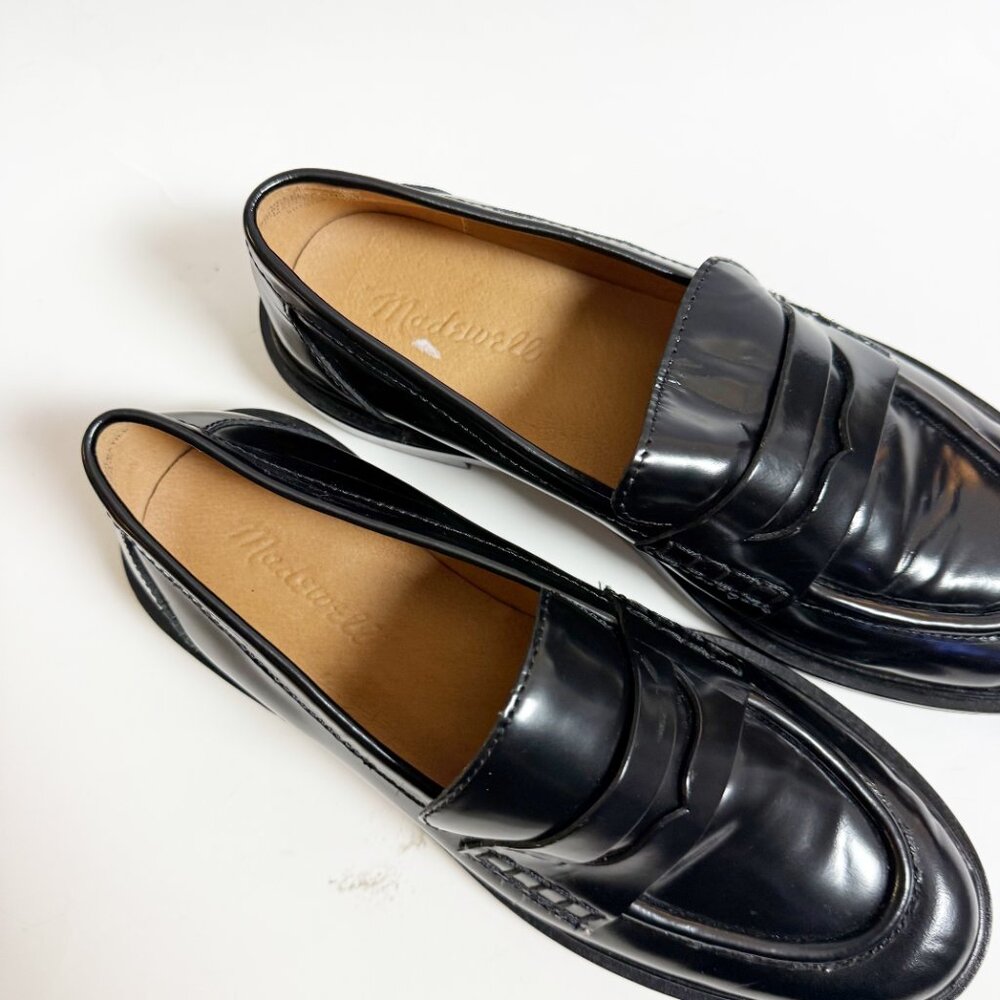 Madewell Black The Vernon Loafers Size 7 - Picture 2 of 7